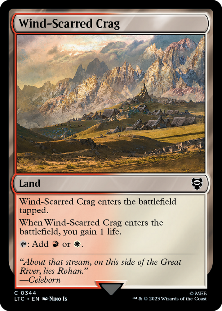 Wind-Scarred Crag [The Lord of the Rings: Tales of Middle-Earth Commander] Magic: The Gathering