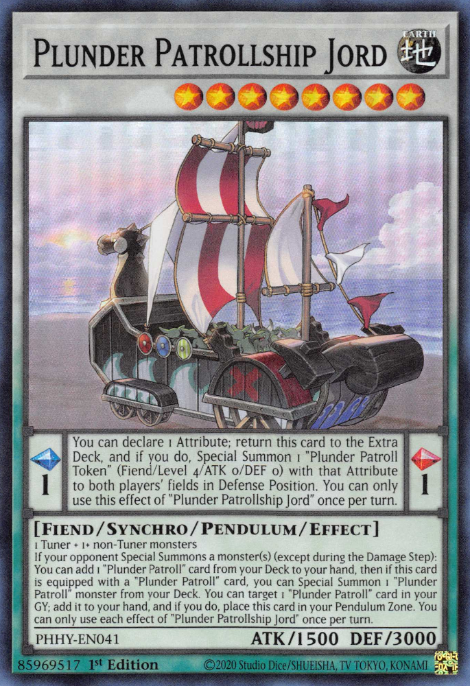 Plunder Patrollship Jord [PHHY-EN041] Super Rare - Yugioh Cards For Your TCG Needs!