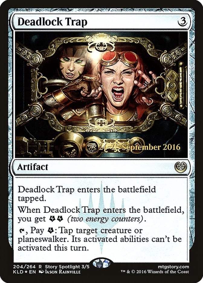 Deadlock Trap [Kaladesh Prerelease Promos] Magic: The Gathering