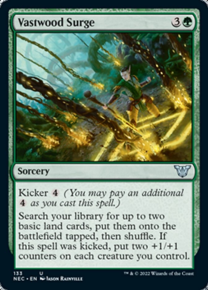 Vastwood Surge [Kamigawa: Neon Dynasty Commander] Magic: The Gathering