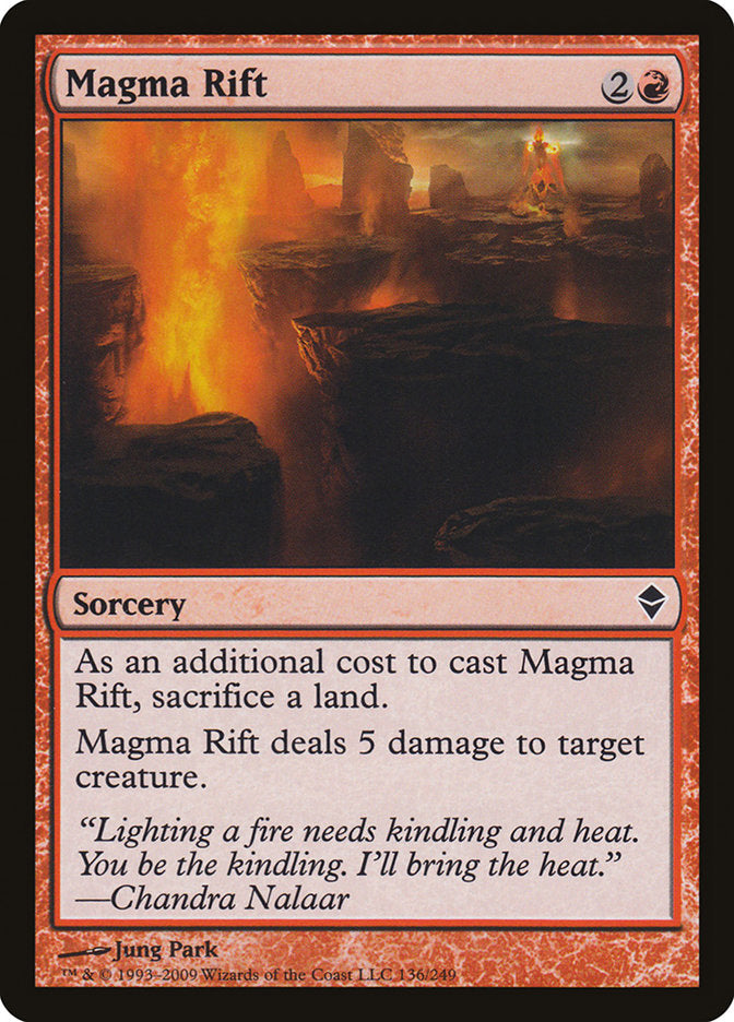 Magma Rift [Zendikar] Magic: The Gathering