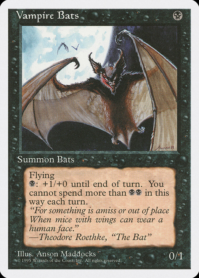 Vampire Bats [Fourth Edition] Magic: The Gathering