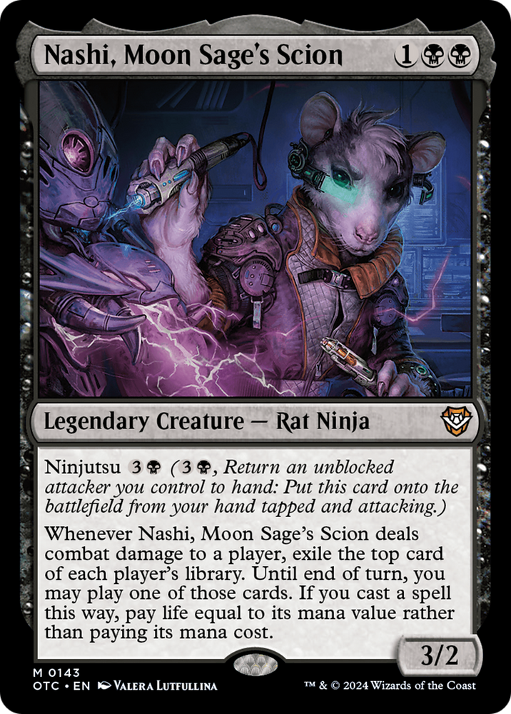 Nashi, Moon Sage's Scion [Outlaws of Thunder Junction Commander] Magic: The Gathering