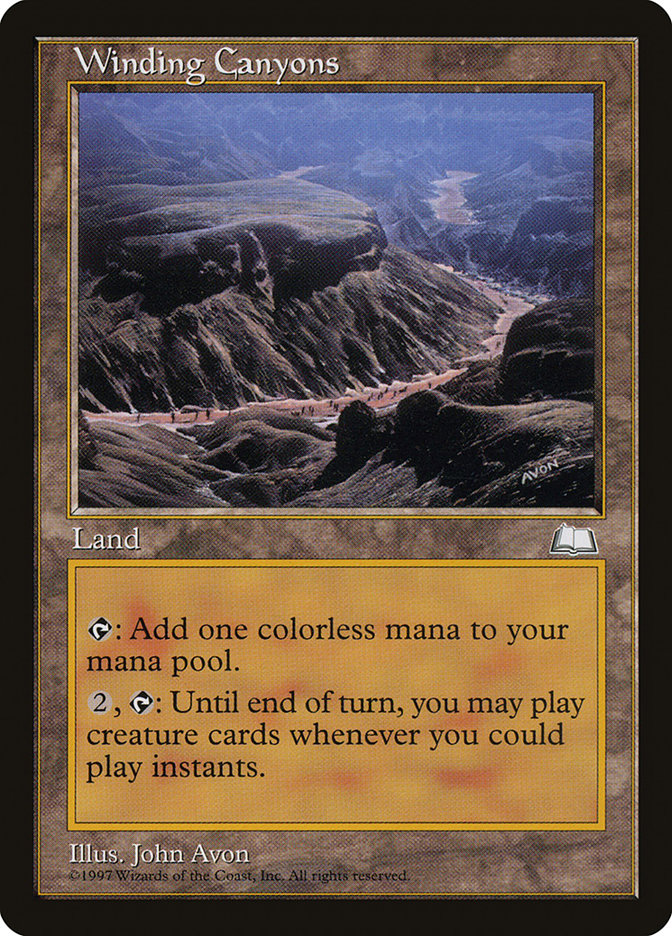 Winding Canyons [Weatherlight] Magic: The Gathering