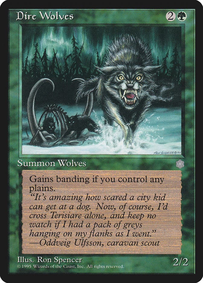 Dire Wolves [Ice Age] Magic: The Gathering