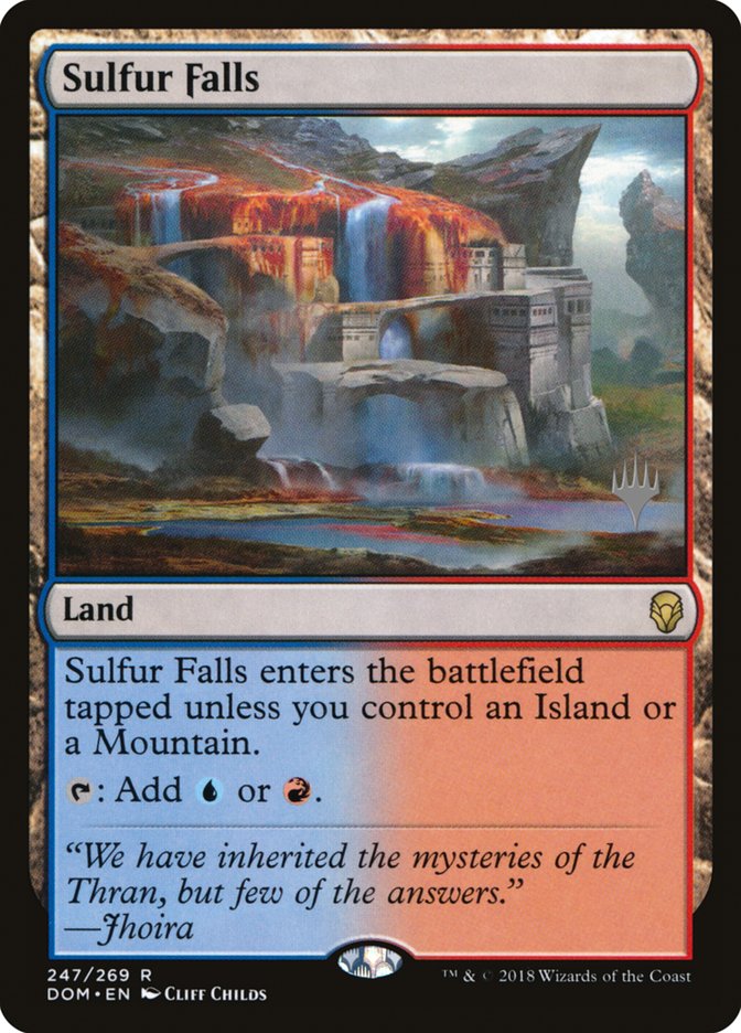 Sulfur Falls (Promo Pack) [Dominaria Promos] Magic: The Gathering