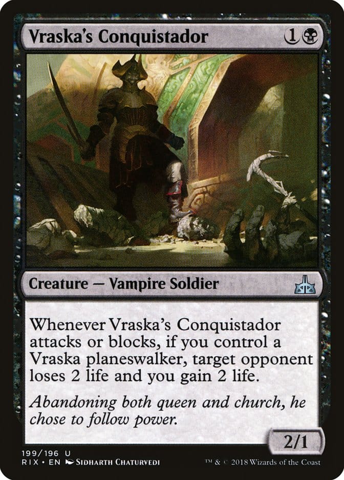 Vraska's Conquistador [Rivals of Ixalan] Magic: The Gathering