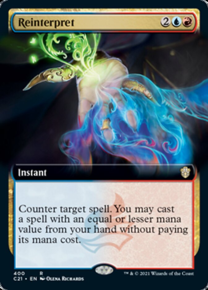 Reinterpret (Extended Art) [Commander 2021] Magic: The Gathering