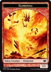 Elemental (008) // Bear (011) Double-Sided Token [Modern Horizons Tokens] Magic: The Gathering