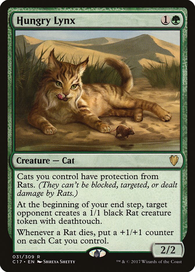 Hungry Lynx [Commander 2017] Magic: The Gathering
