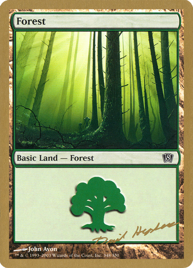 Forest (dh348) (Dave Humpherys) [World Championship Decks 2003] Magic: The Gathering