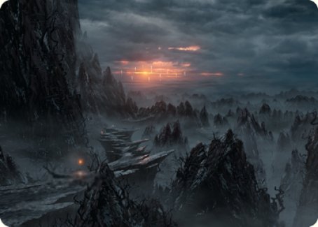 Sundown Pass Art Card [Innistrad: Crimson Vow Art Series] Magic: The Gathering