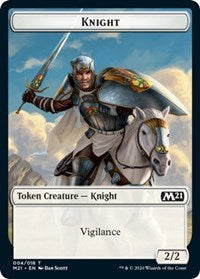 Knight // Soldier Double-Sided Token [Core Set 2021 Tokens] Magic: The Gathering