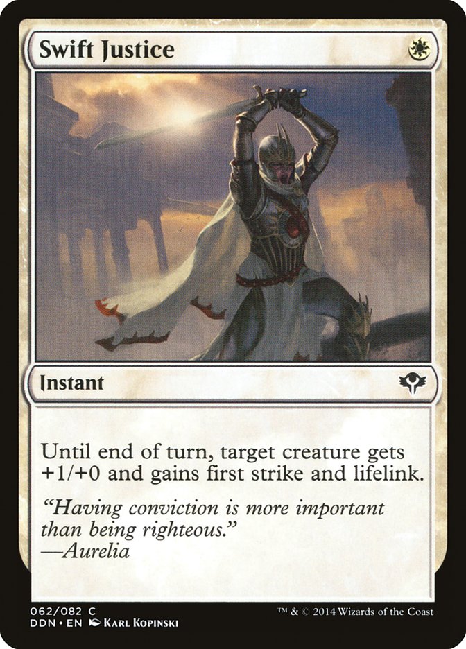 Swift Justice [Duel Decks: Speed vs. Cunning] Magic: The Gathering