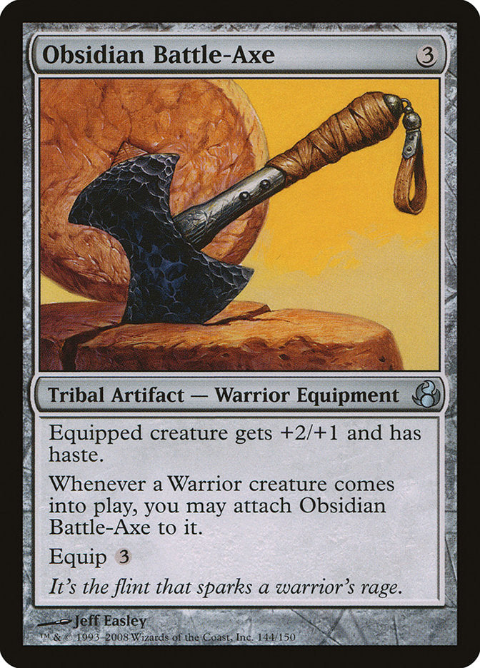 Obsidian Battle-Axe [Morningtide] Magic: The Gathering
