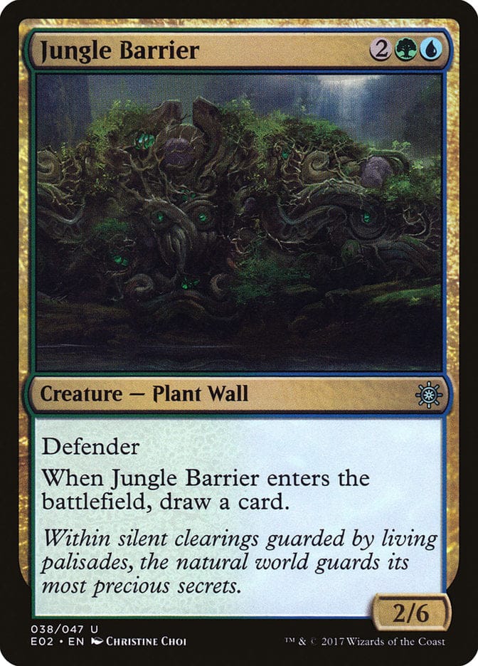 Jungle Barrier [Explorers of Ixalan] Magic: The Gathering