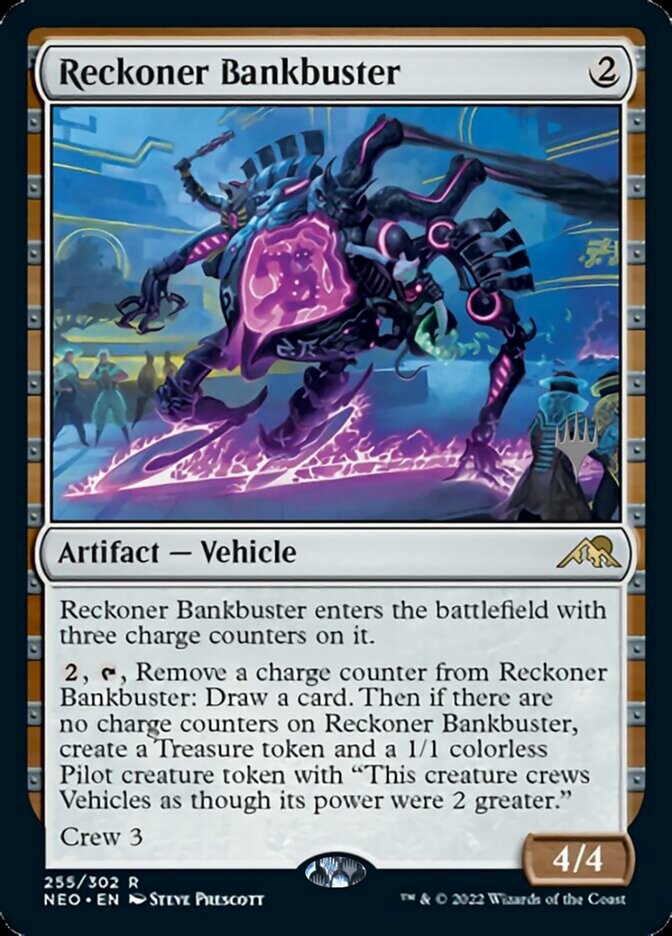Reckoner Bankbuster (Promo Pack) [Kamigawa: Neon Dynasty Promos] Magic: The Gathering
