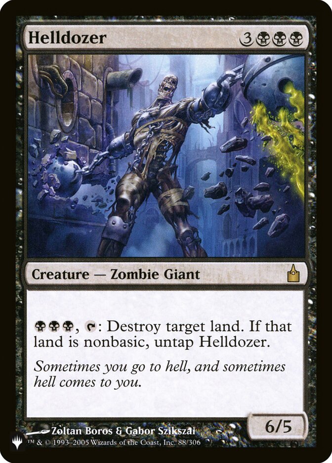 Helldozer [The List] Magic: The Gathering