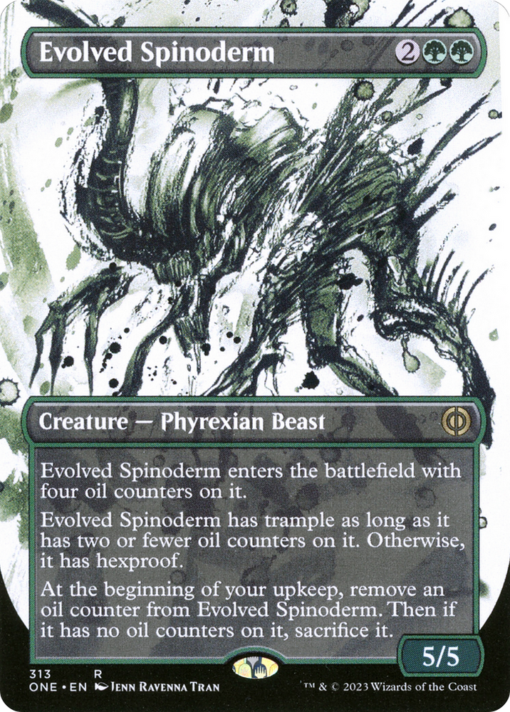 Evolved Spinoderm (Borderless Ichor) [Phyrexia: All Will Be One] Magic: The Gathering