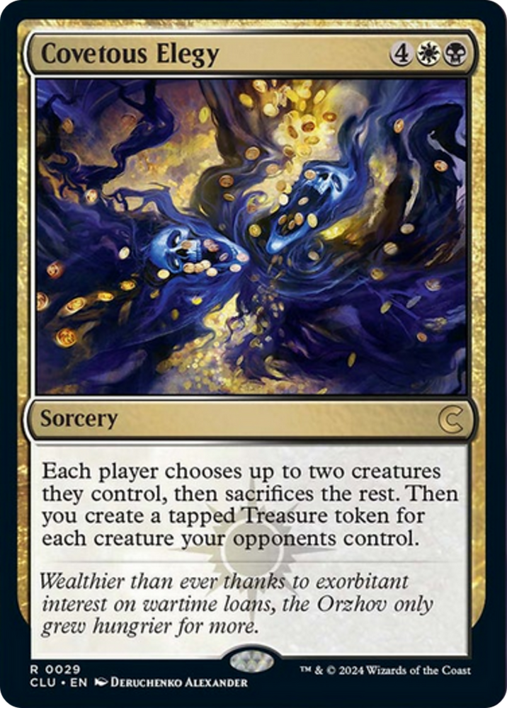 Covetous Elegy [Ravnica: Clue Edition] Magic: The Gathering