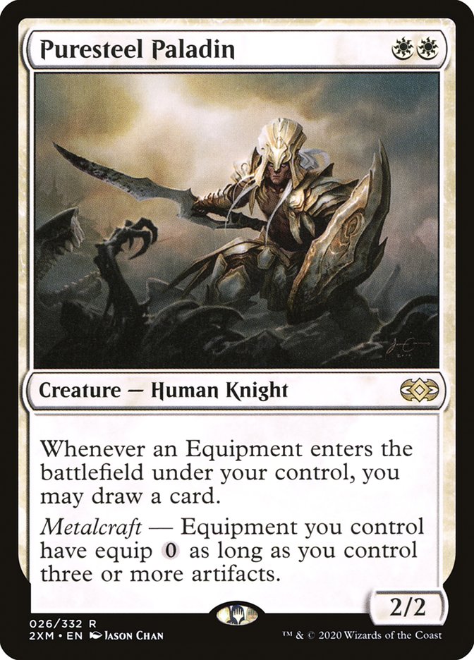 Puresteel Paladin [Double Masters] Magic: The Gathering