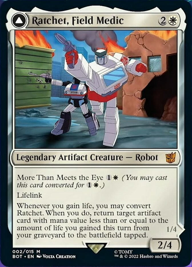 Ratchet, Field Medic // Ratchet, Rescue Racer [Transformers] Magic: The Gathering