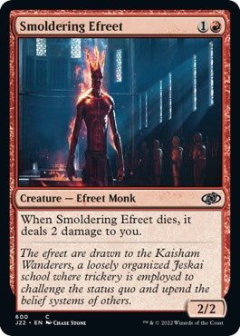 Smoldering Efreet [Jumpstart 2022] Magic: The Gathering