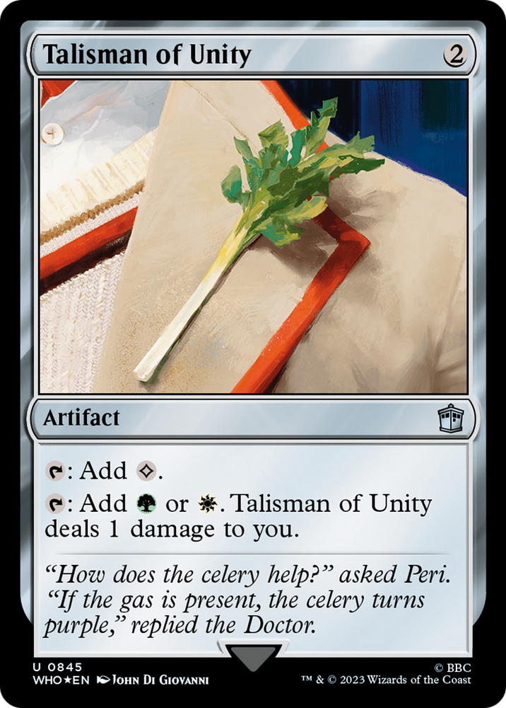 Talisman of Unity (Surge Foil) [Doctor Who] Magic: The Gathering