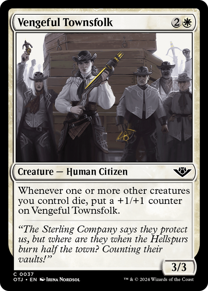Vengeful Townsfolk [Outlaws of Thunder Junction] Magic: The Gathering