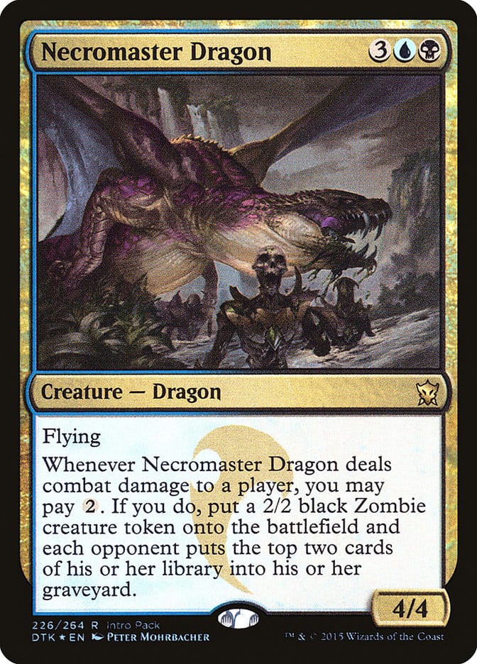 Necromaster Dragon (Intro Pack) [Dragons of Tarkir Promos] Magic: The Gathering