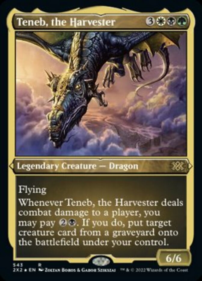 Teneb, the Harvester (Foil Etched) [Double Masters 2022] Magic: The Gathering