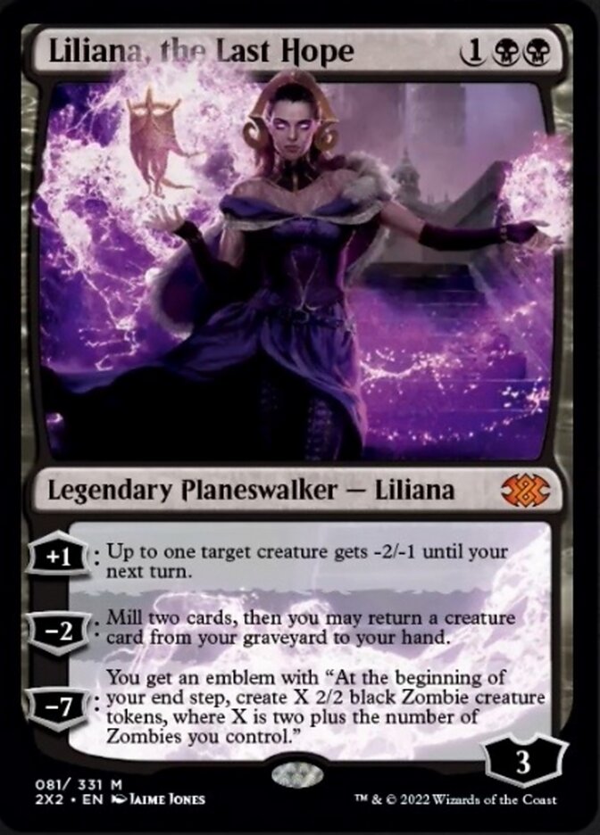 Liliana, the Last Hope [Double Masters 2022] Magic: The Gathering