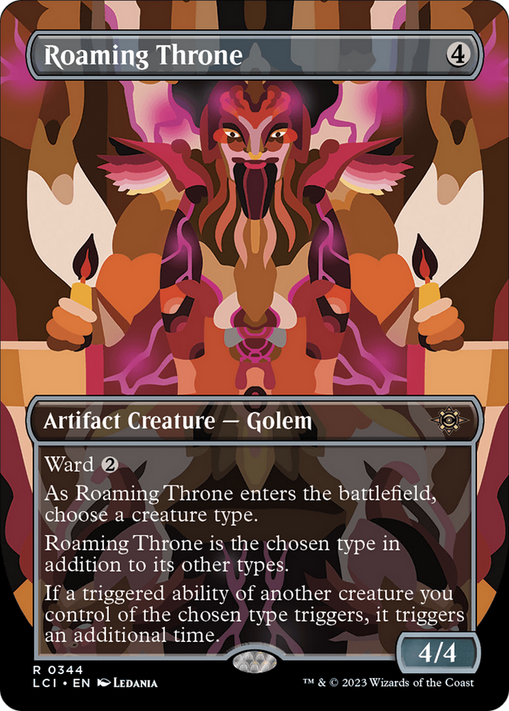 Roaming Throne (Borderless) [The Lost Caverns of Ixalan] Magic: The Gathering
