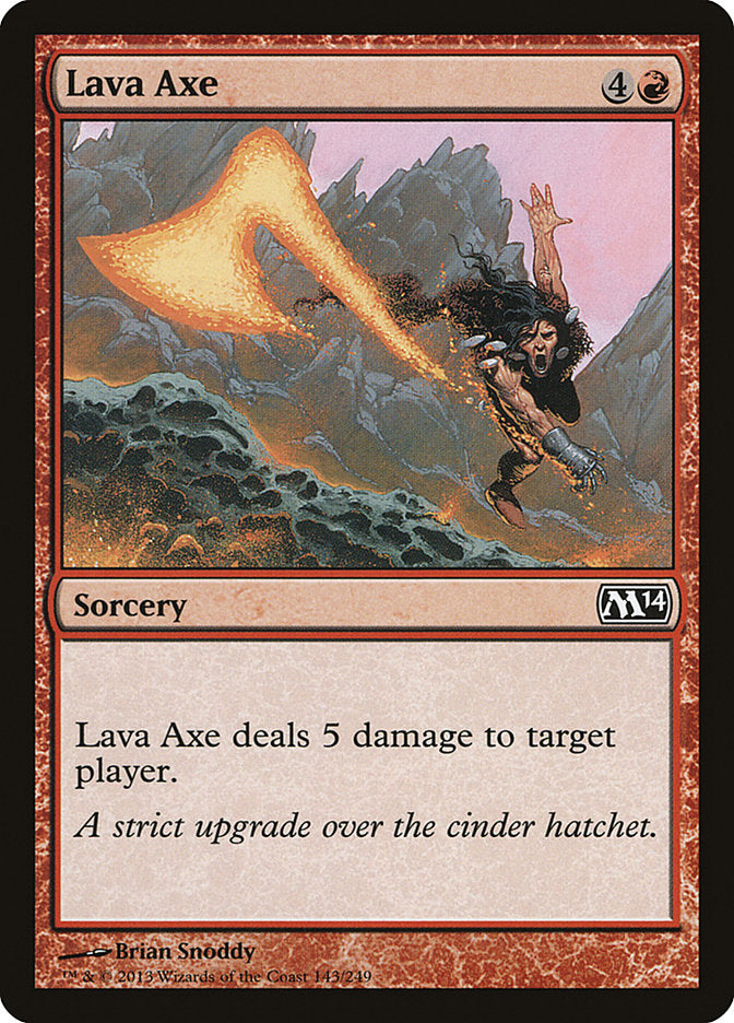 Lava Axe [Magic 2014] Magic: The Gathering