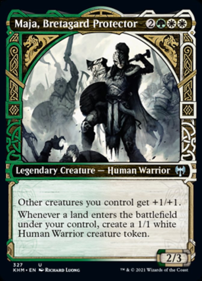 Maja, Bretagard Protector (Showcase) [Kaldheim] Magic: The Gathering
