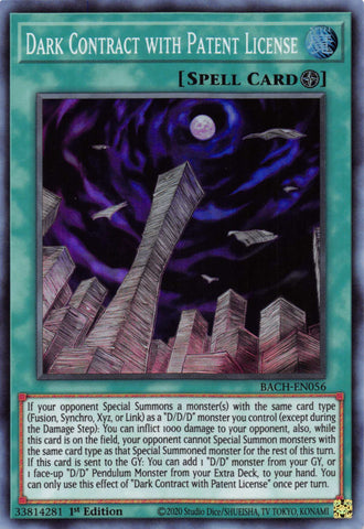 Dark Contract with Patent License [BACH-EN056] Super Rare - Yugioh Cards For Your TCG Needs!