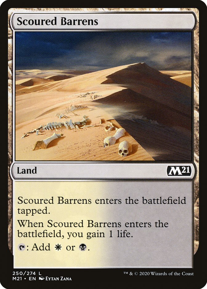 Scoured Barrens [Core Set 2021] Magic: The Gathering