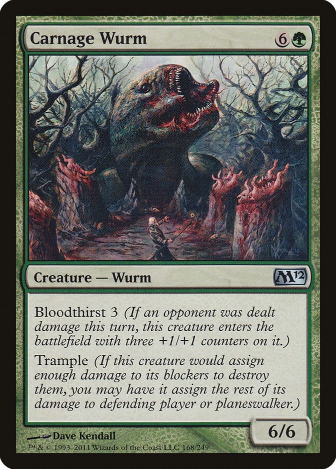 Carnage Wurm [Magic 2012] Magic: The Gathering