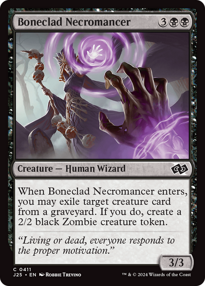 Boneclad Necromancer [Foundations Jumpstart] Magic: The Gathering