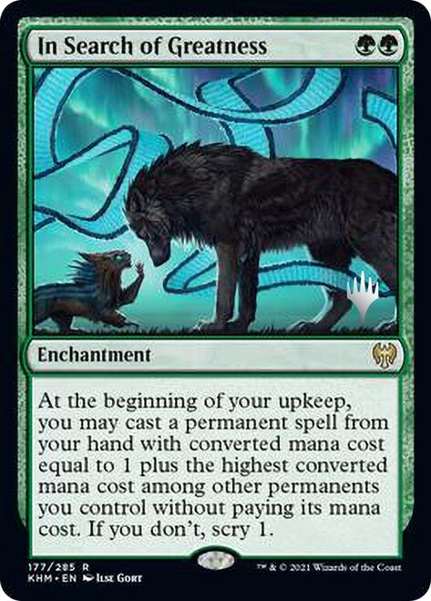 In Search of Greatness (Promo Pack) [Kaldheim Promos] Magic: The Gathering