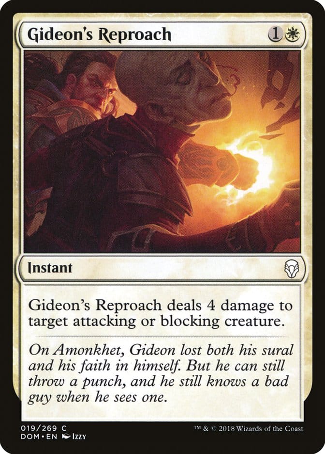 Gideon's Reproach [Dominaria] Magic: The Gathering