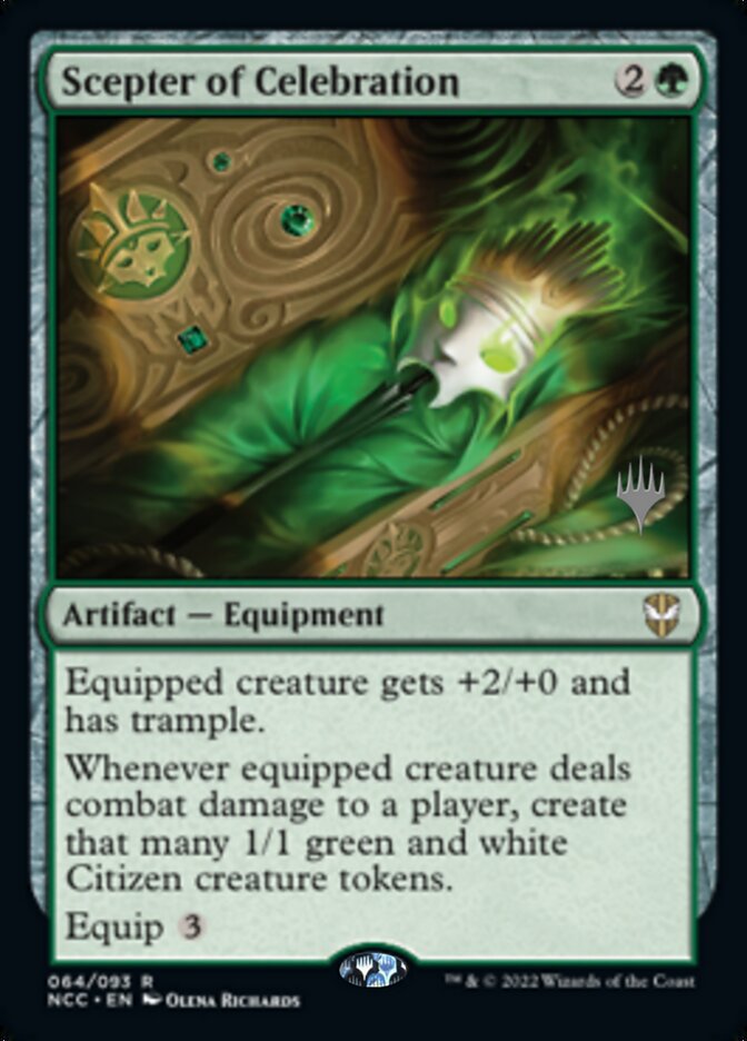 Scepter of Celebration (Promo Pack) [Streets of New Capenna Commander Promos] Magic: The Gathering