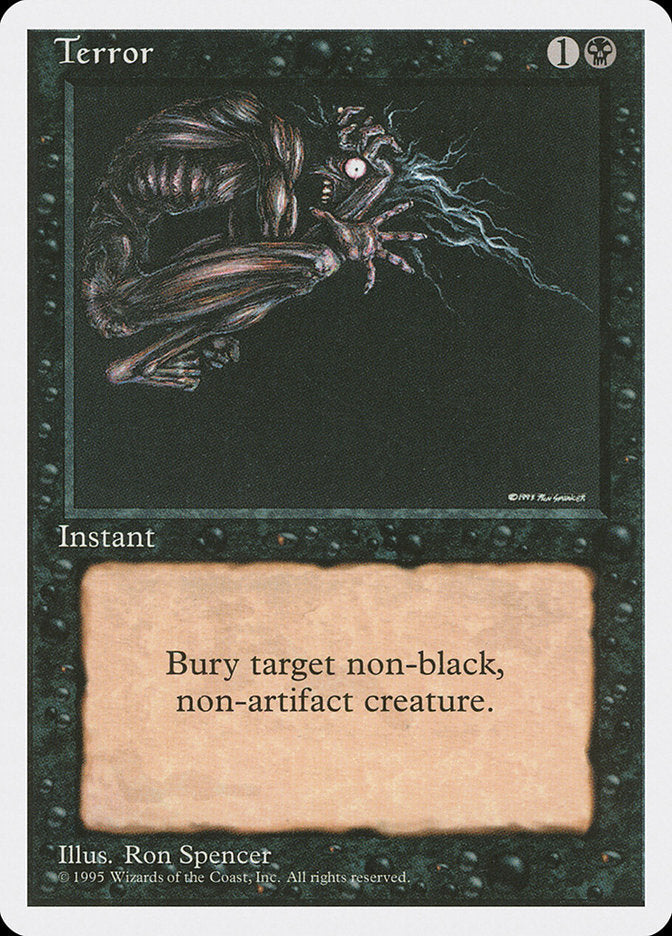 Terror [Fourth Edition] Magic: The Gathering