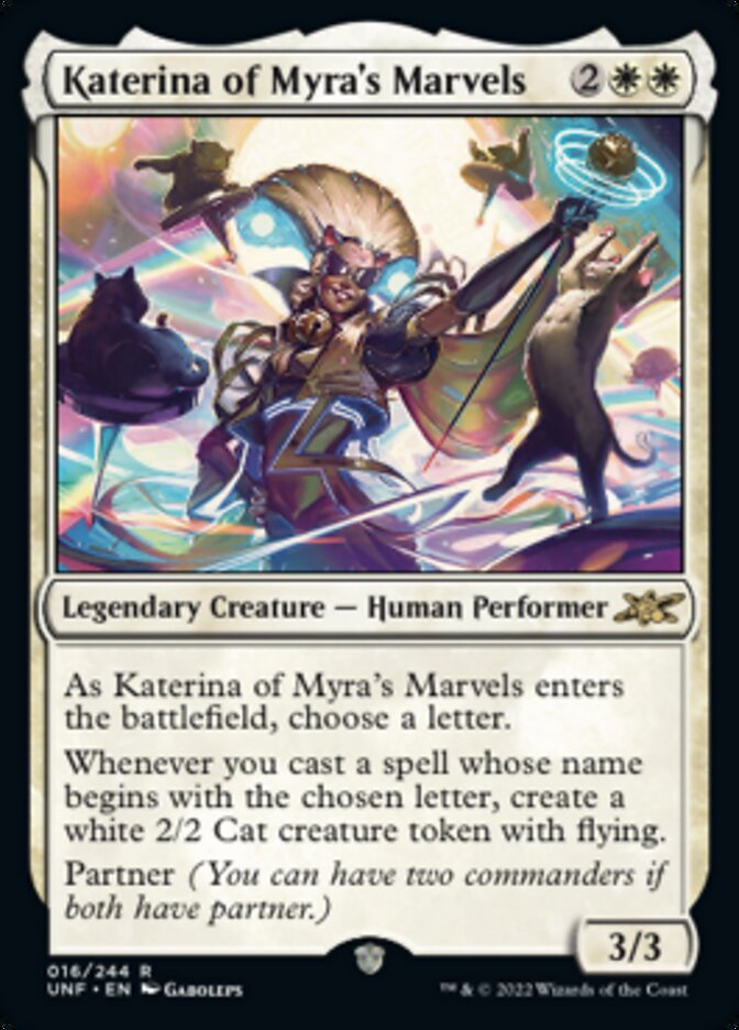 Katerina of Myra's Marvels [Unfinity] Magic: The Gathering