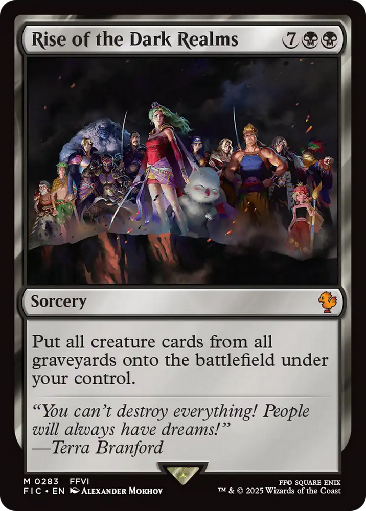 Rise of the Dark Realms [FINAL FANTASY Commander] Magic: The Gathering