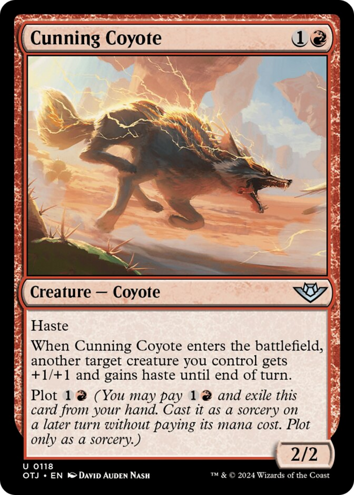 Cunning Coyote [Outlaws of Thunder Junction] Magic: The Gathering