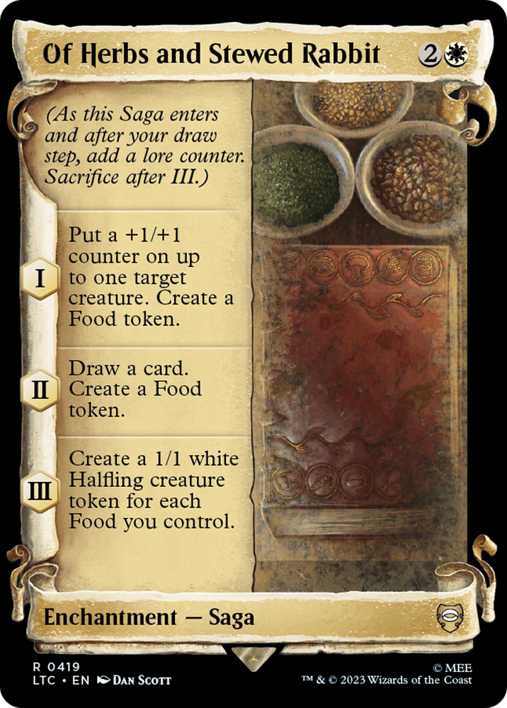 Of Herbs and Stewed Rabbit [The Lord of the Rings: Tales of Middle-Earth Commander Showcase Scrolls] Magic: The Gathering