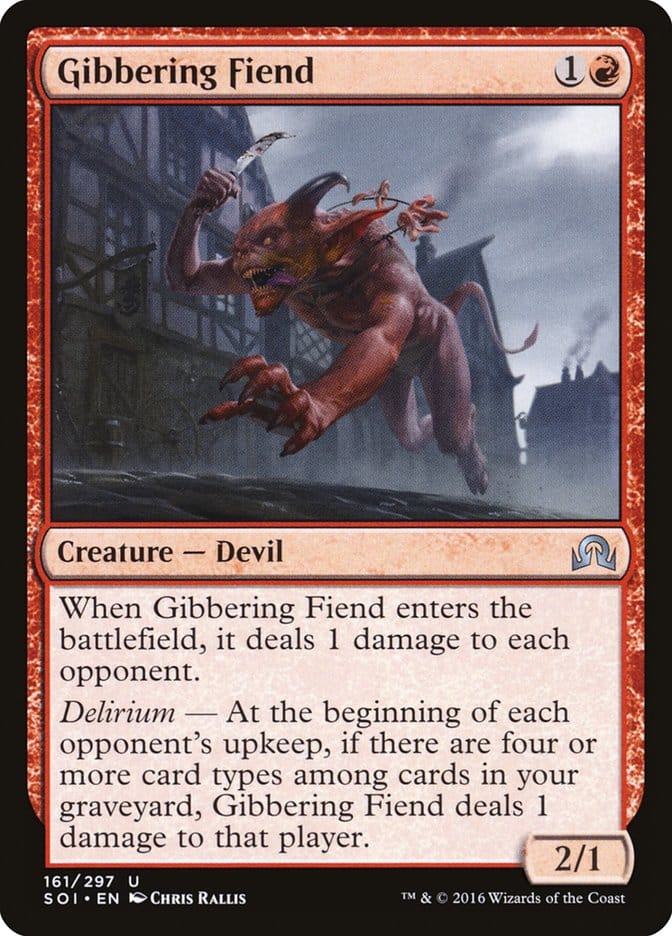 Gibbering Fiend [Shadows over Innistrad] Magic: The Gathering