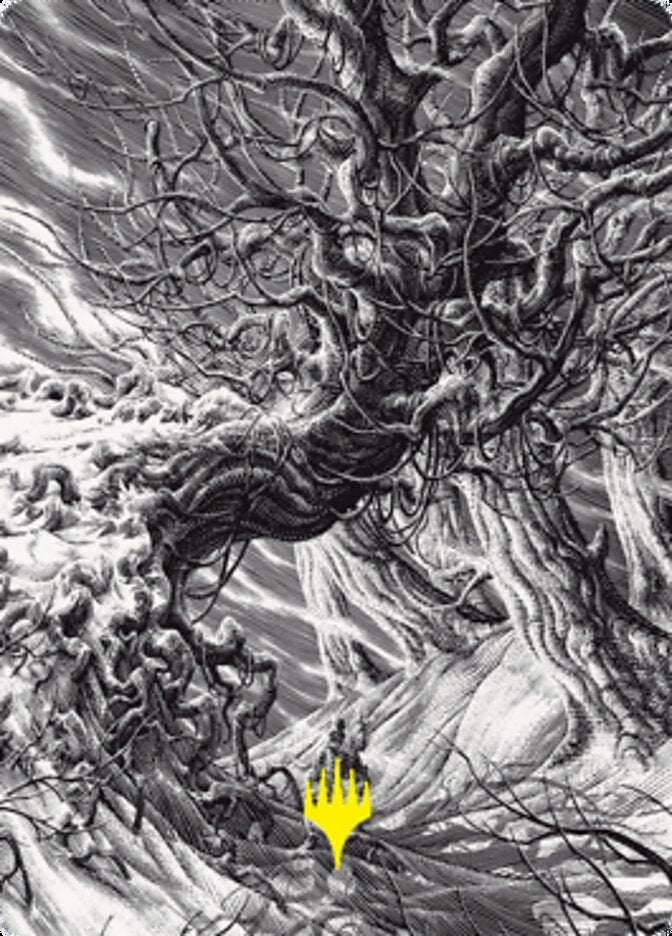 Forest Art Card [Innistrad: Crimson Vow Art Series] Magic: The Gathering