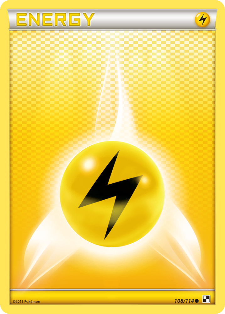 Lightning Energy (108/114) [Black & White: Base Set] Pokémon